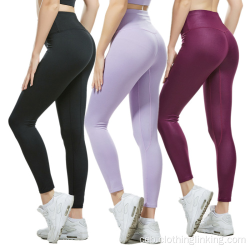 Taas nga gitas-on nga leggings sa yoga leggings gitas-on